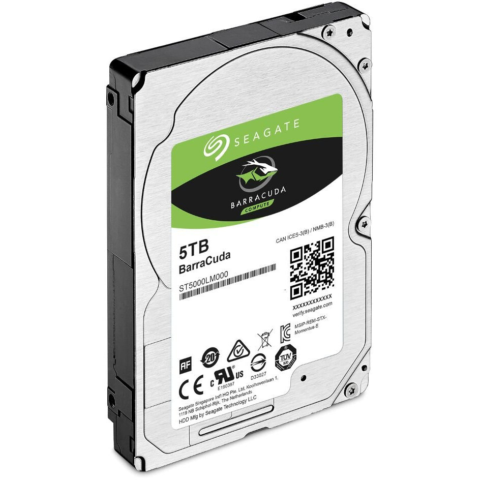 Cietais disks SATA-III Seagate BarraCuda 5Tb (ST5000LM000)