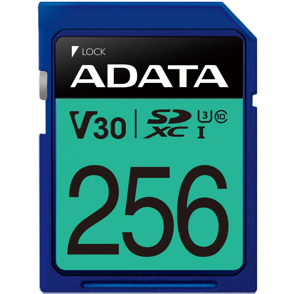 Carte mémoire 256GB SD ADATA Premier Pro (ASDX256GUI3V30S-R)