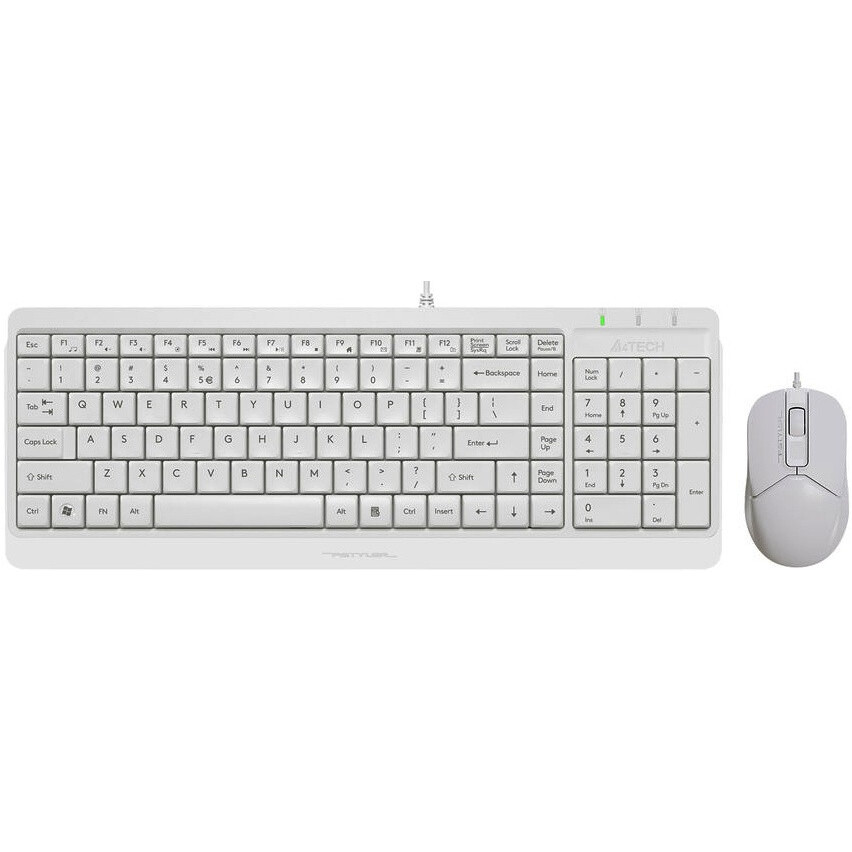 Tastatūra + pele A4Tech Fstyler F1512 White