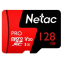 Atmiņas kartes 128Gb MicroSD Netac P500 Extreme Pro (NT02P500PRO-128G-S)