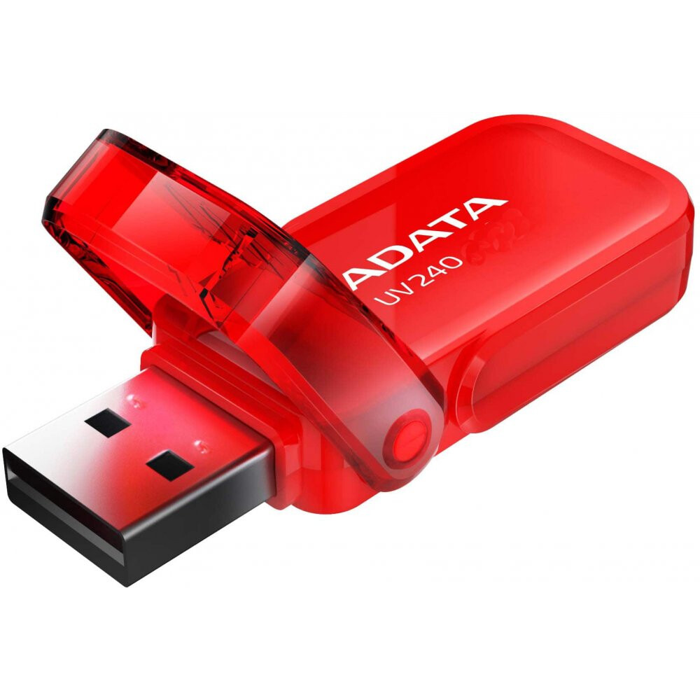 USB zibatmiņa 32Gb ADATA UV240 Red - AUV240-32G-RRD - foto 2