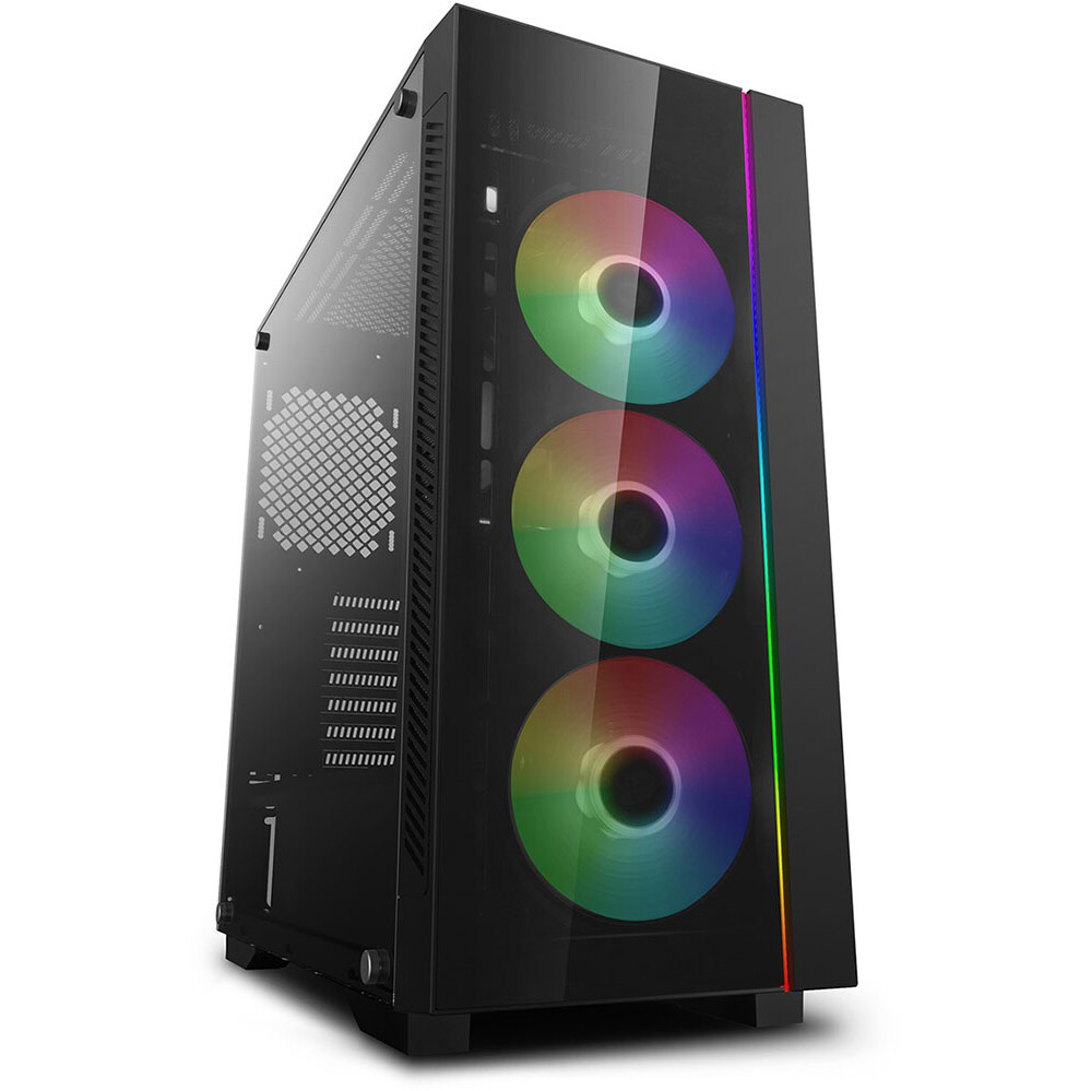 Datoru korpuss DeepCool MATREXX 55 V3 ADD-RGB 3F Black - DP-ATX-MATREXX55V3-AR-3F