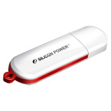 USB zibatmiņa 32Gb Silicon Power LuxMini 320 White (SP032GBUF2320V1W)