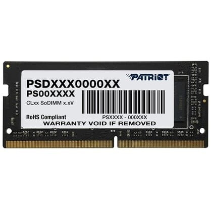 Operatīvā atmiņa 4Gb DDR4 2666MHz Patriot Signature SO-DIMM (PSD44G266681S)