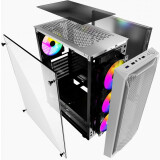 Datoru korpuss Powercase Mistral Z4 White (CMIZW-L4)