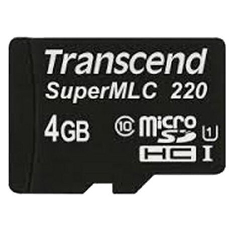 La carte mémoire 4Gb MicroSD Transcend Industrial (TS4GUSD220I)