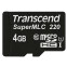 La carte mémoire 4Gb MicroSD Transcend Industrial (TS4GUSD220I)