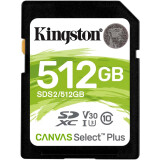 Memory card KINGSTON 512Gb SD Canvas Select Plus  (SDS2/512GB)