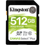 Atmiņas kartes KINGSTON 512Gb SD Canvas Select Plus  (SDS2/512GB)