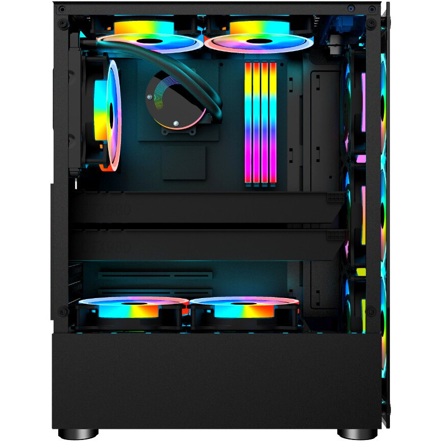 Datoru korpuss 1STPLAYER FIRE DANCING V2-A - FP_V2-A-4R1 - foto 3