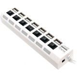USB koncentrators 5bites HB27-203PWH White