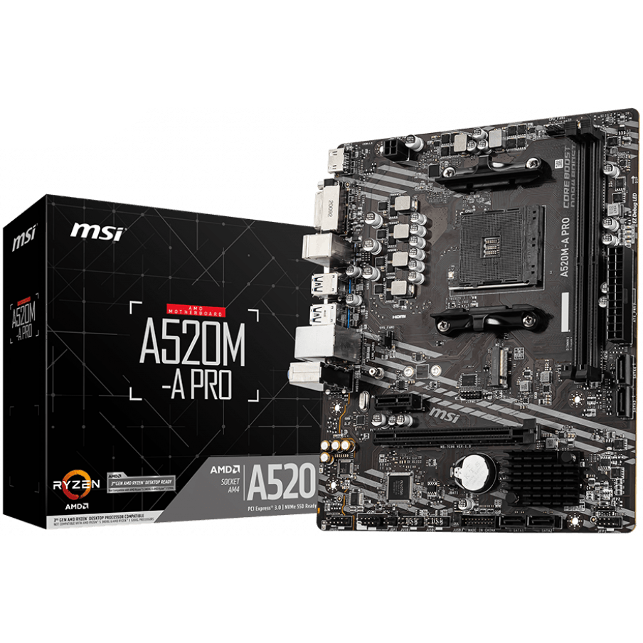 Pamatplate MSI A520M-A PRO (A520M-A PRO) - foto 4