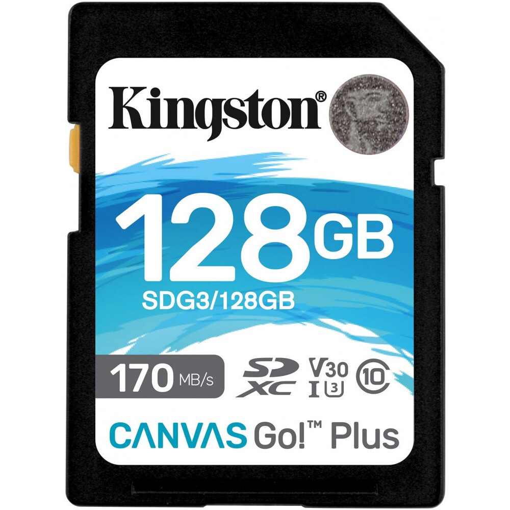 Atmiņas kartes Kingston SD 128Gb  (SDG3/128GB)