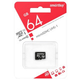 Atmiņas kartes 64Gb MicroSD SmartBuy (SB64GBSDCL10-00)