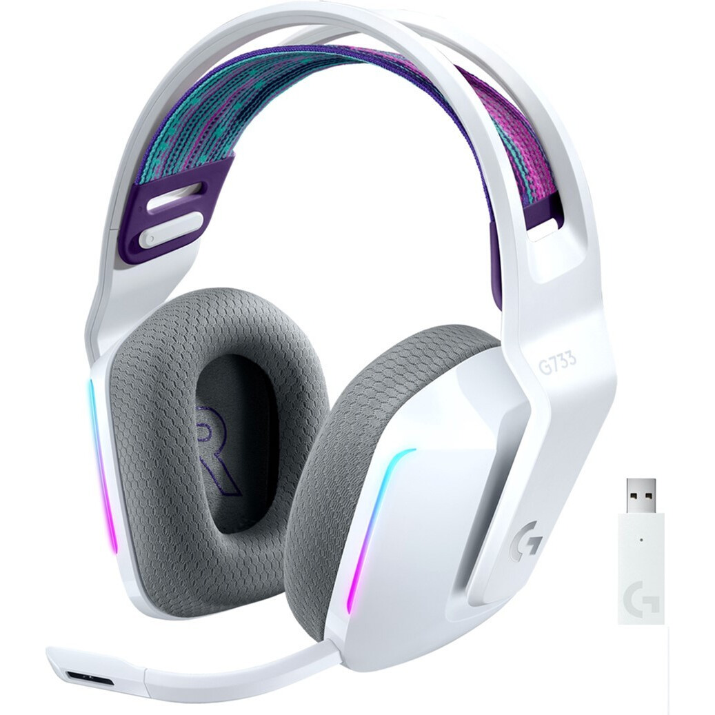 Garnitūra Logitech Wireless Gaming Headset G733 White (981-000883) - foto 4