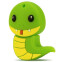 USB zibatmiņa 8Gb Mirex Snake Green - 13600-KIDSNG08
