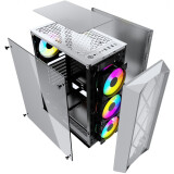 Datoru korpuss Powercase Rhombus X4 White (CMRMW-L4)