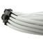 Barošanas pagarinātājs GELID 6+2-pin, 0.3m (CA-8P-06) White
