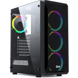 Datoru korpuss Powercase Mistral Z4 Mesh RGB Black (CMIZB-R4)