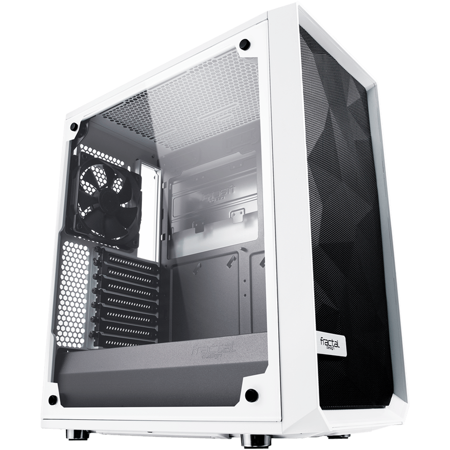 Datoru korpuss Fractal Design Meshify C TG White - FD-CA-MESH-C-WT-TGC