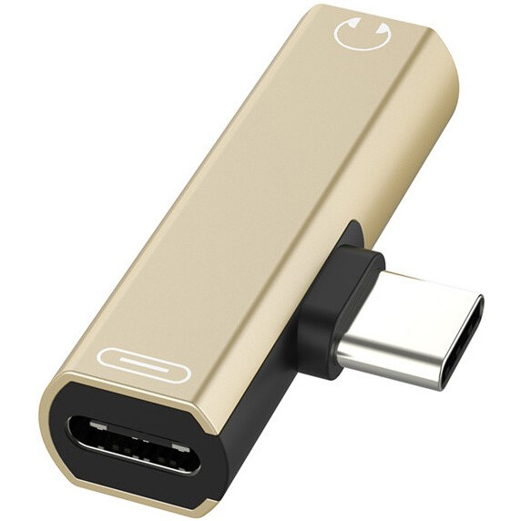 Pārejas savienojums USB Type-C - USB Type-C + 3.5 mini Jack, Greenconnect GCR-52244