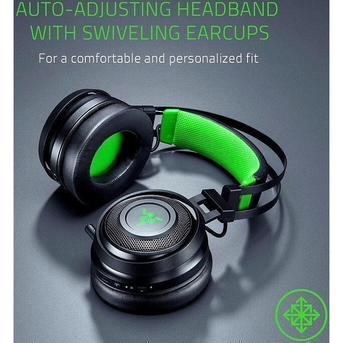 Garnitūra Razer Nari Ultimate Black/Green - RZ04-02910100-R3M1 - foto 5