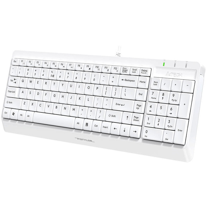 Tastatūra + pele A4Tech Fstyler F1512 White - foto 4