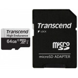 Atmiņas kartes 64Gb MicroSD Transcend + SD adapter (TS64GUSD350V)