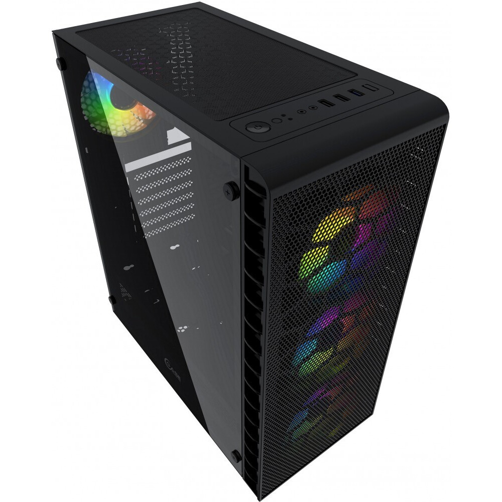 Datoru korpuss Powercase Mistral Z4С Mesh ARGB Black - CMIZ4C-A4 - foto 3