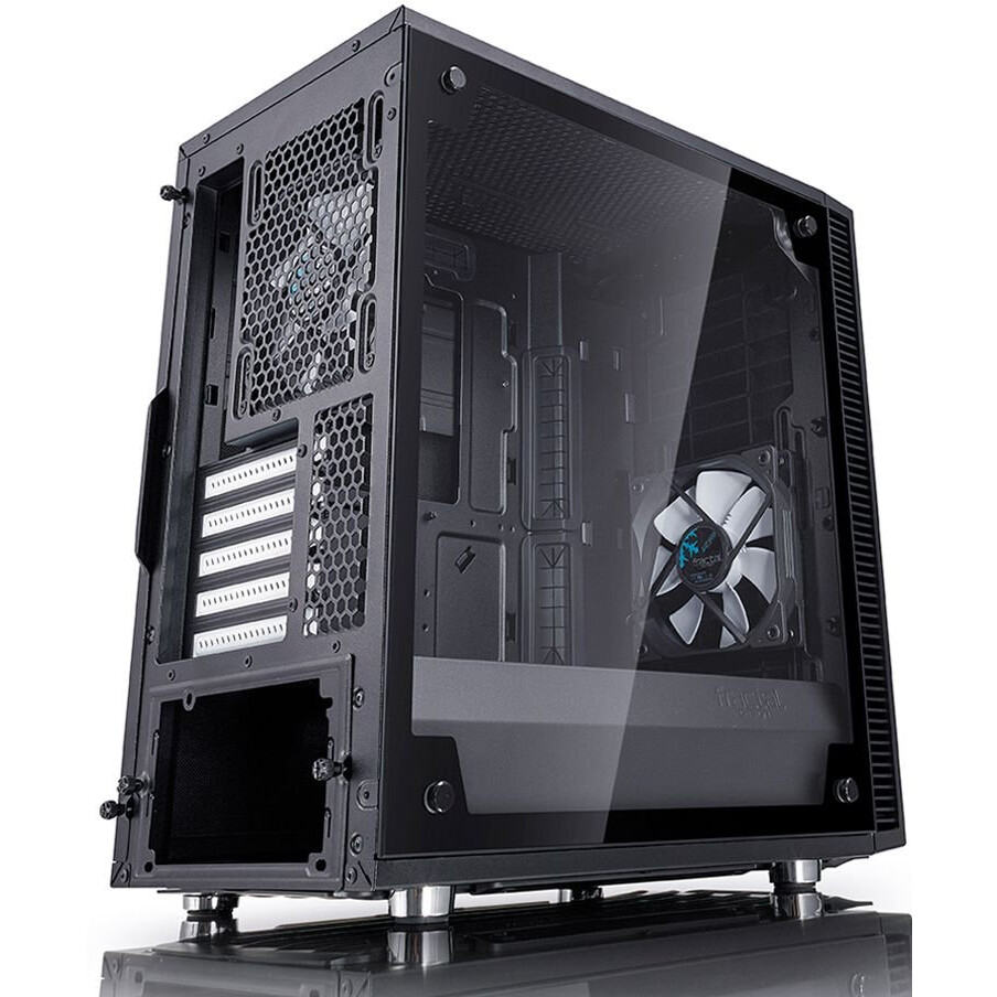 Datoru korpuss Fractal Design Define Mini C TG Black - FD-CA-DEF-MINI-C-BK-TG - foto 11