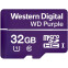Atmiņas kartes 32Gb MicroSD WD Purple (WDD032G1P0C)