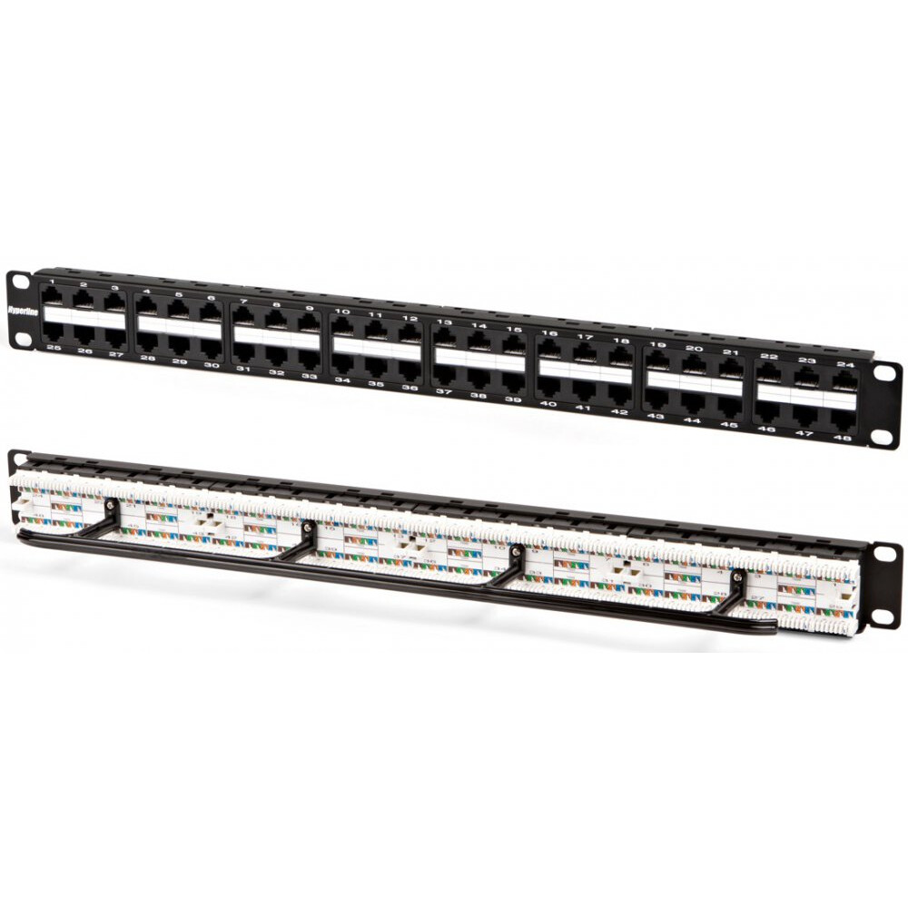 Montāžas panelis Hyperline PPHD-19-48-8P8C-C5e-110D