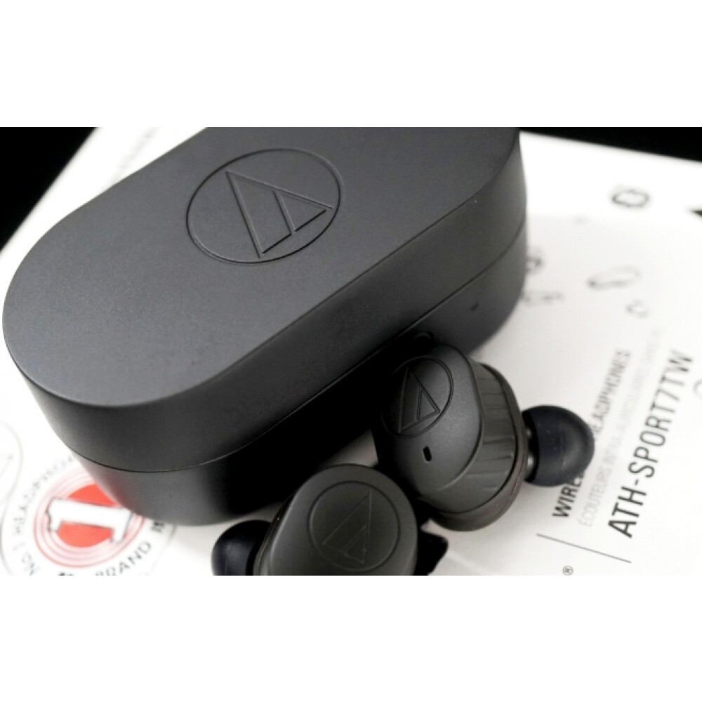 Kopfhörer-Set Audio-Technica ATH-SPORT7TW Black - ATH-SPORT7TWBK - Foto 8