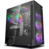 Datoru korpuss DeepCool MATREXX 55 MESH ADD-RGB 4F Black