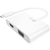 Pārejas savienojums USB Type-C - HDMI/VGA + USB 3.0 + USB-C power, j5create JCA175