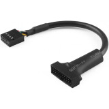 Pārejas savienojums USB 2.0 8-pin - USB 3.0 19-pin for motherboard, 15cm, Greenconnect GCR-U2U3