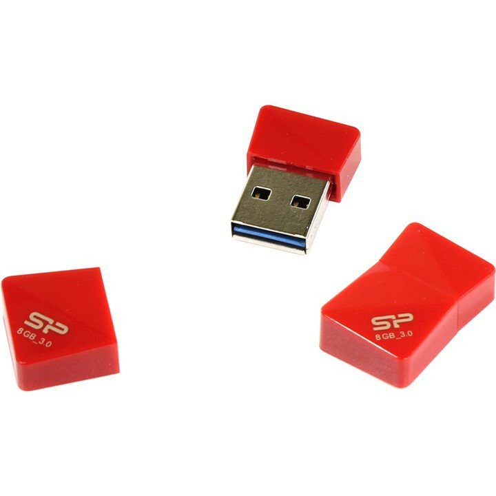 USB zibatmiņa 8Gb Silicon Power Jewel J08 Red (SP008GBUF3J08V1R)