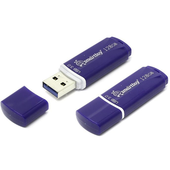 Clé USB 128Gb SmartBuy Crown Blue (SB128GBCRW-Bl)