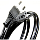 Barošanas kabelis CEE 7/16 - IEC-320-C7, 1.8m, VCOM CE023-CU0.5-1.8M