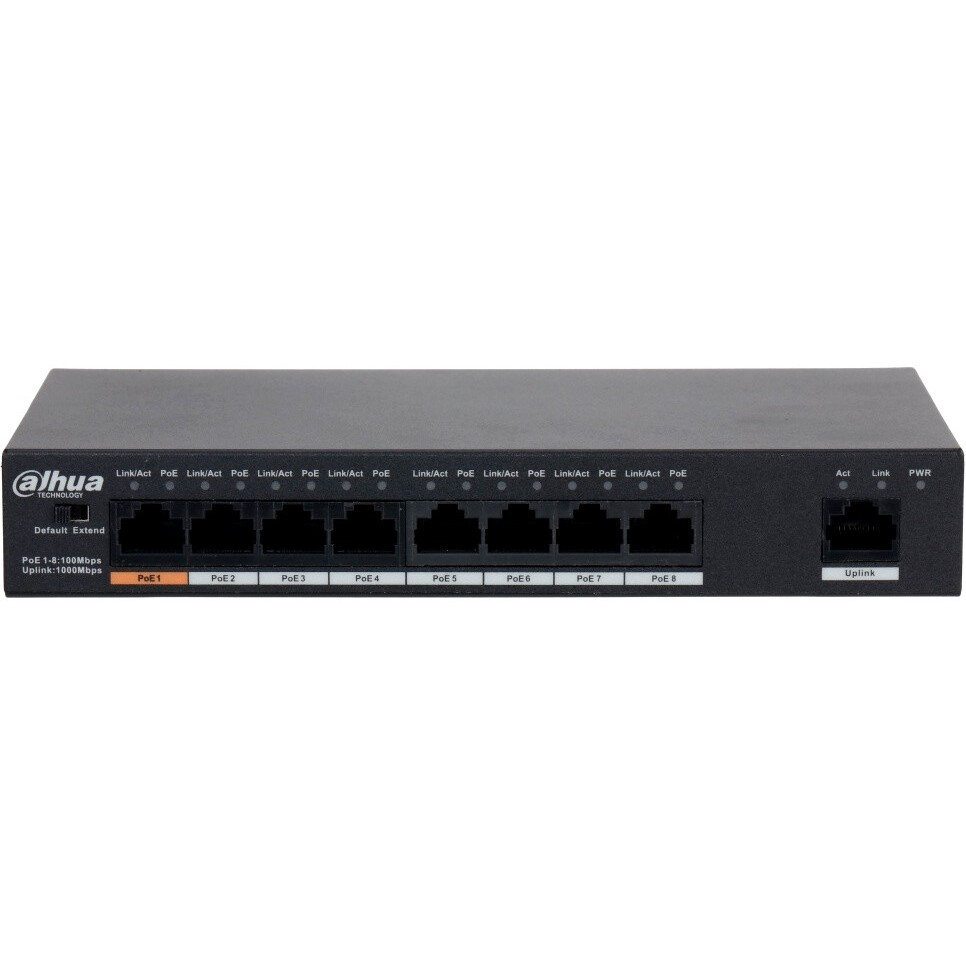 Komutators (slēdzis) Dahua DH-PFS3009-8ET1GT-96 - foto 2