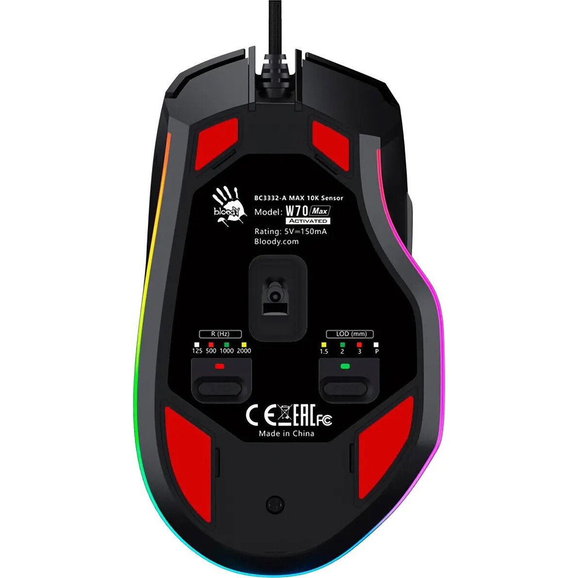 Pele A4Tech Bloody W70 Max Black - foto 3