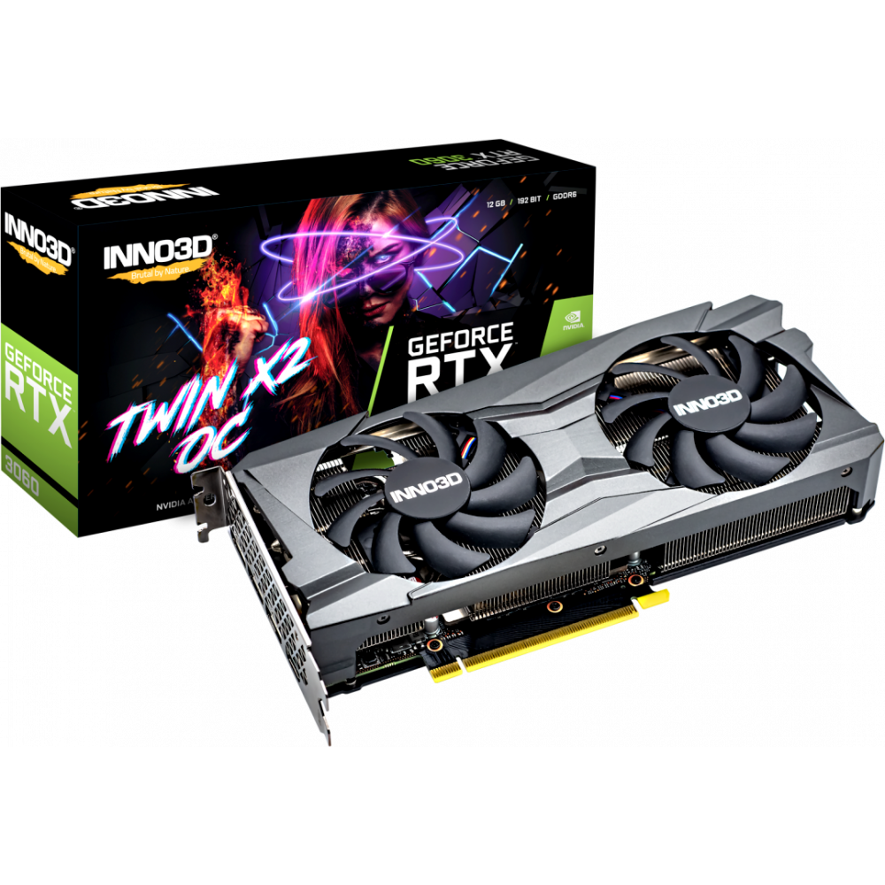 Videokarte INNO3D GEFORCE RTX 3060 TWIN X2 OC NVIDIA 12 GB GDDR6 (N30602-12D6X-11902120H) - foto 6