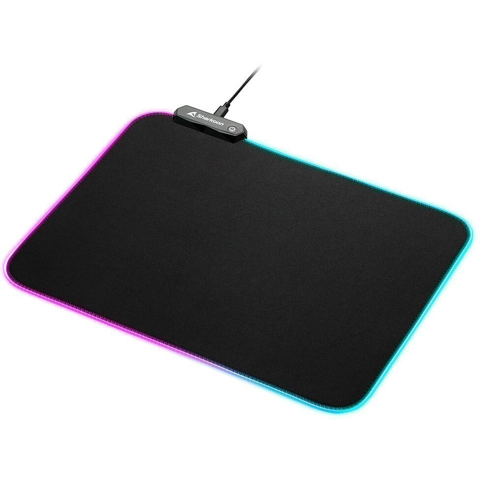 Tapis de souris Sharkoon 1337 RGB V2 Gaming Mat 360 - 1337-V2-RGB-360 - photo 2