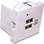USB rozete Lanmaster LAN-EZ45X45-2U/R2-WH
