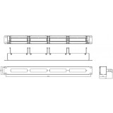 Patch panelis Hyperline PPTR-19-4CU-STL