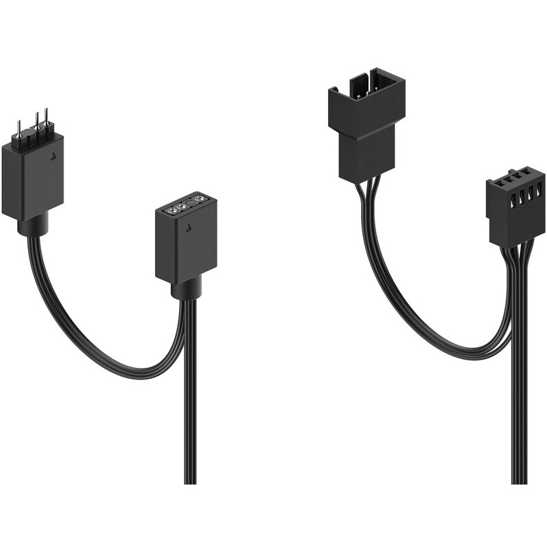 Korpusa dzesētājs Fractal Design Aspect 12 RGB PWM Black Frame (FD-F-AS1-1205) - foto 3