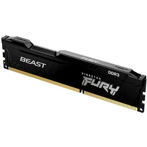 La mémoire vive 4Gb DDR-III 1600MHz Kingston Fury Beast Black (KF316C10BB/4)