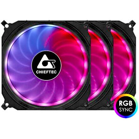 ventilateur pour boîtier de lordinateur Chieftec CF-3012-RGB