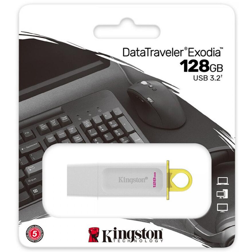 USB zibatmiņa 128Gb Kingston DataTraveler Exodia (KC-U2G128-5R) - foto 3