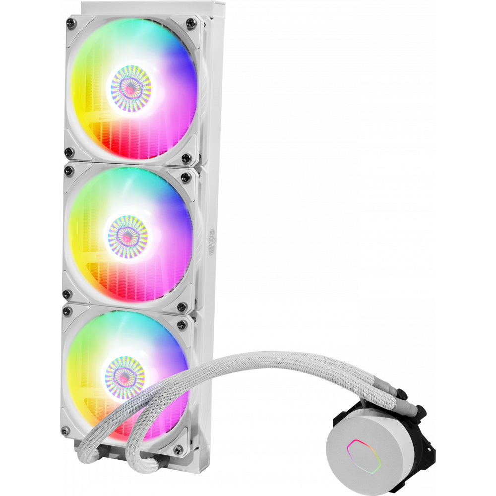 Šķidruma dzesēšanas sistēma Cooler Master MasterLiquid ML360L V2 ARGB White (MLW-D36M-A18PW-RW) - foto 3